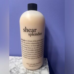 Shear Splendor Extra Rich Daily Shampoo by Philosophy for Women - 32 oz NEW